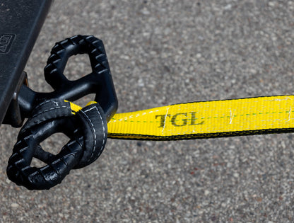 TGL 3 inch, 20 Foot Tow Strap, 30,000 Pound Capacity with Reusable Storage Strap