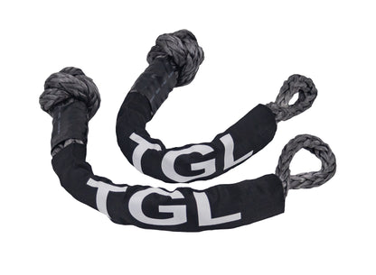 TGL 2-pack 1/2 inch by 20 inch soft shackles, 45,000 pound capacity